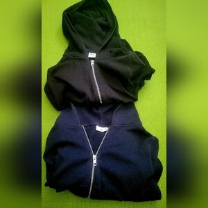 2 TNA Waffle Knit Crop Jackets